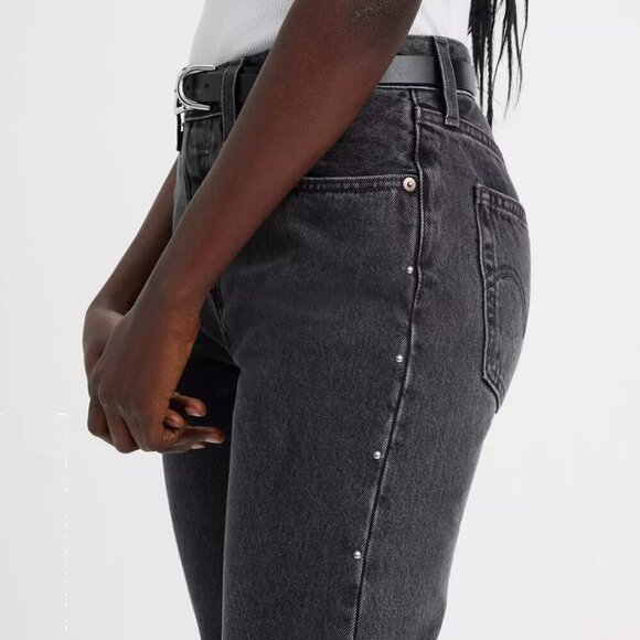 NWT Levi's 501 High Waist Premium Denim Cotton Radical Relic Black 34 30 Gift - Picture 2 of 16